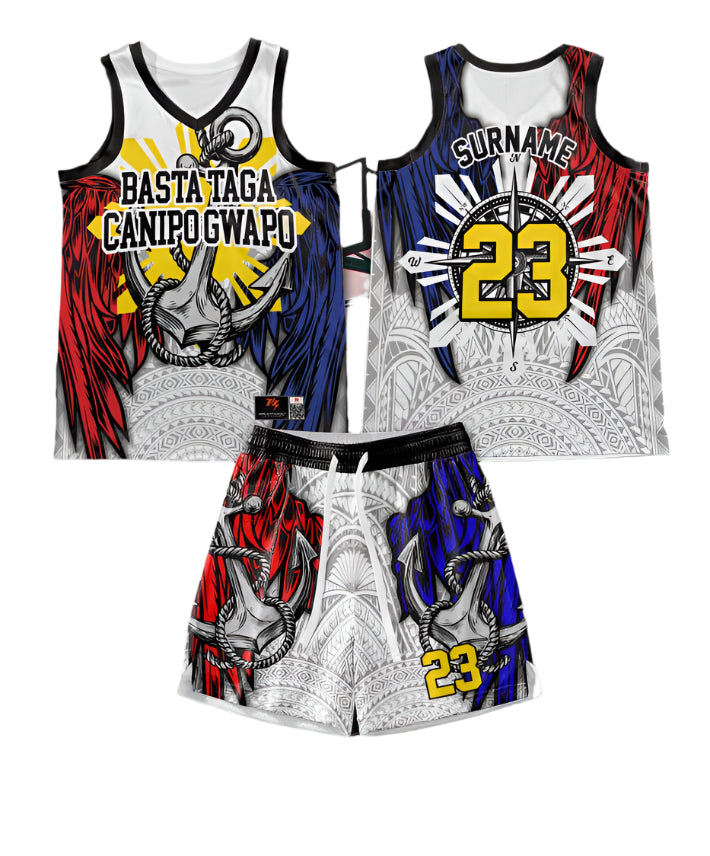 Filipino Pride Design Basketball Jersey Sando